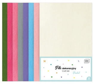 Filc w arkuszu Interdruk 21 cm - 8 arkuszy DYI