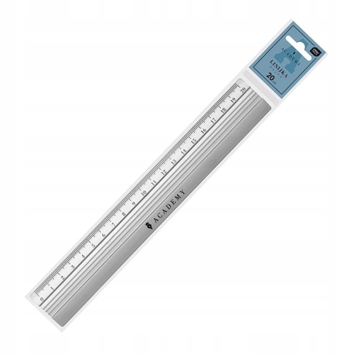 Interdruk Linijka aluminiowa 20cm Academy