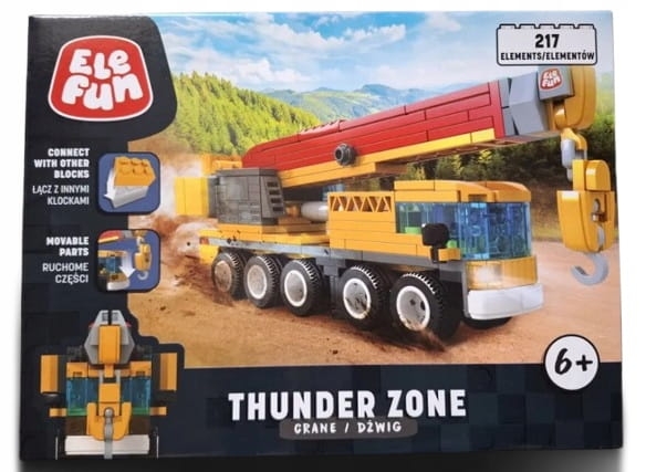 Klocki Elefun tunder zone - dźwig 217 elementów