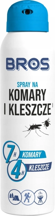 BROS Spray na Kleszcze Komary 90ml