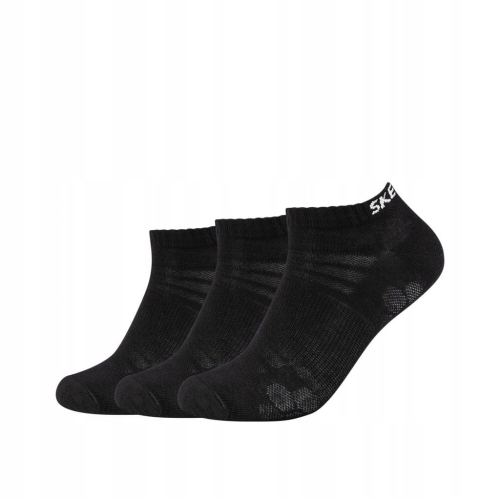 Skechers skarpetki mesh ventilation sneaker 3p czarny rozmiar 35-38