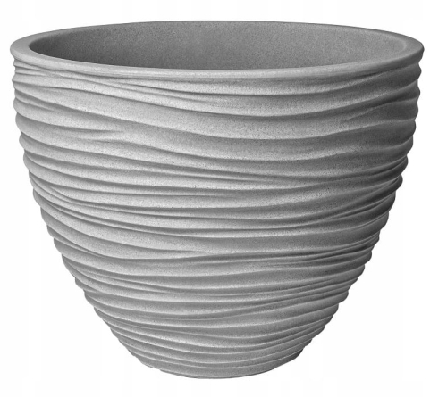 Doniczka tworzywo sztuczne szary Galicja 39 cm x 39 x 31 cm