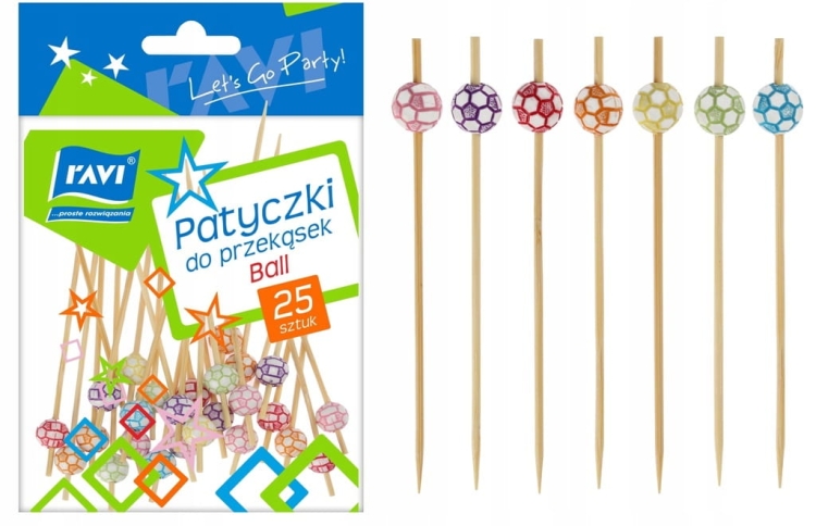 Patyczki Ravi 9 cm 25 szt. drewno