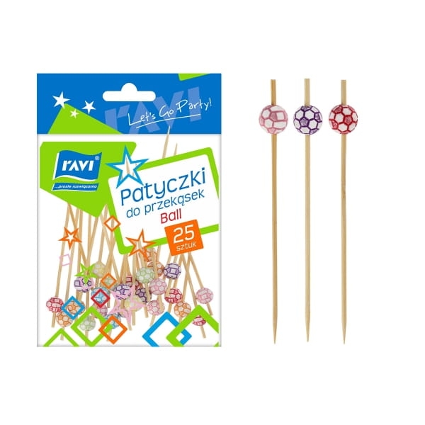 Patyczki Ravi 9 cm 25 szt. drewno