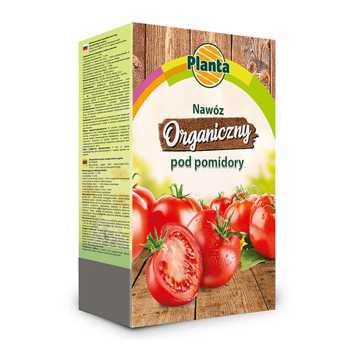 Nawóz organiczny pod pomidory, naturalny Planta granulat 1,8 kg 25 l