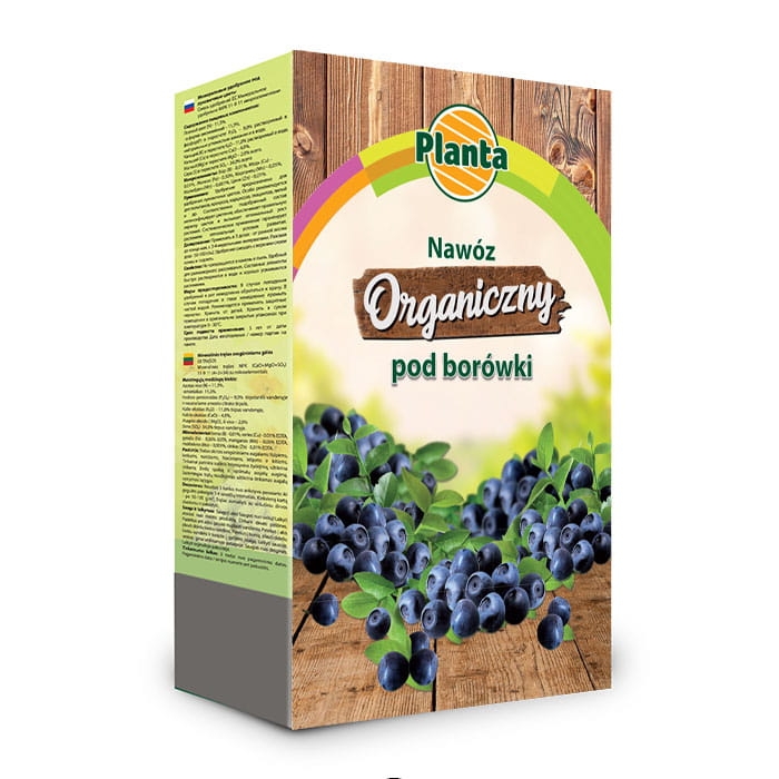 Nawóz organiczny pod borówki, naturalny Planta granulat 1,8 kg 1,8 l