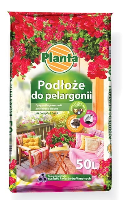 Ziemia Planta Podłoże pod pelargonie 50L