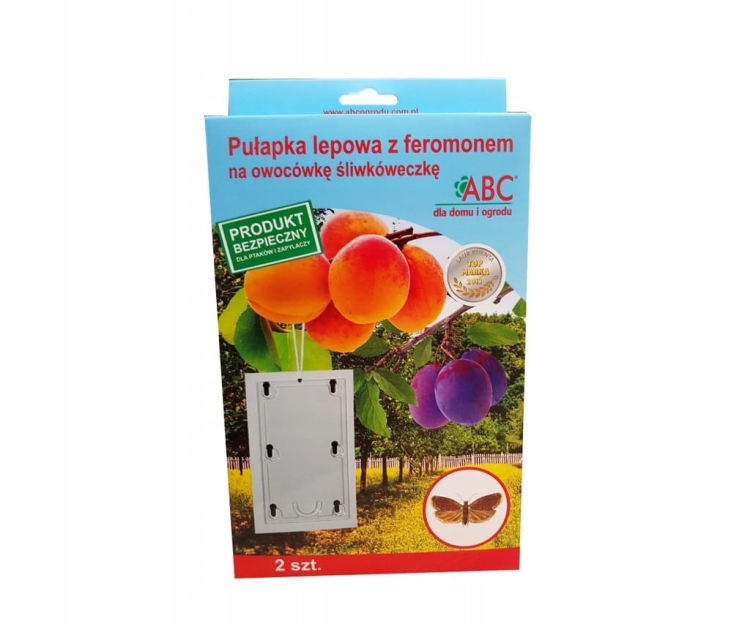 Pułapka lepowa z feromonem na jabłkóweczkę 2 szt.