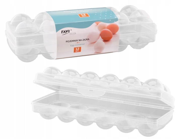 Pojemnik na jajka plastik 12szt pojemnik do transportu jajek