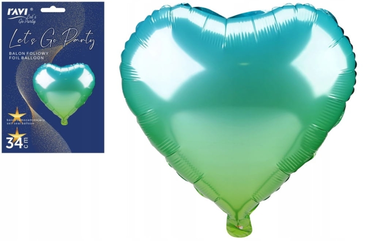 Balon foliowy na hel serce 45 cm