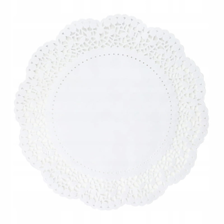 Serwetki dekoracyjne Kajm SER36-KJ okrągłe białe 36 cm 12 szt.