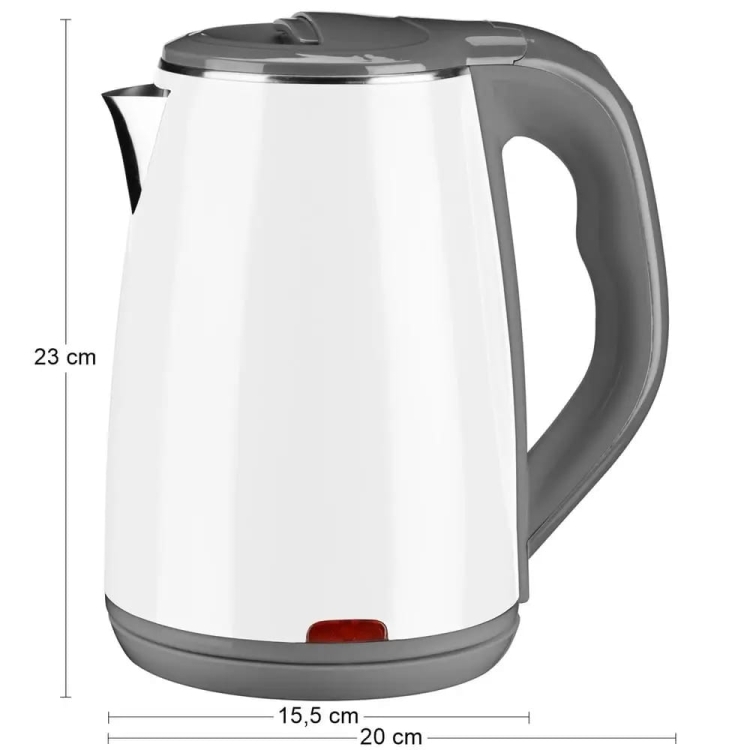 Czajnik elektryczny stalowy Galicja 1,8 l biały