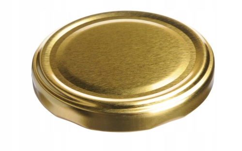 Zakrętki wieczka do słoików fi 66/4 złote zestaw 10 szt.