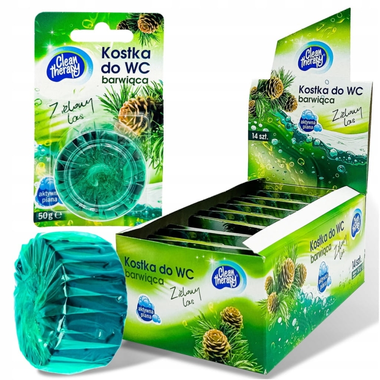 Kostka do WC barwiąca zielona Clean therapy WC 0,01l