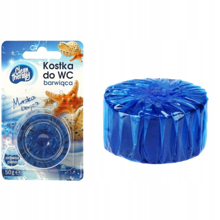 Kostka do czyszczenie WC Clean therapy barwiąca wodę