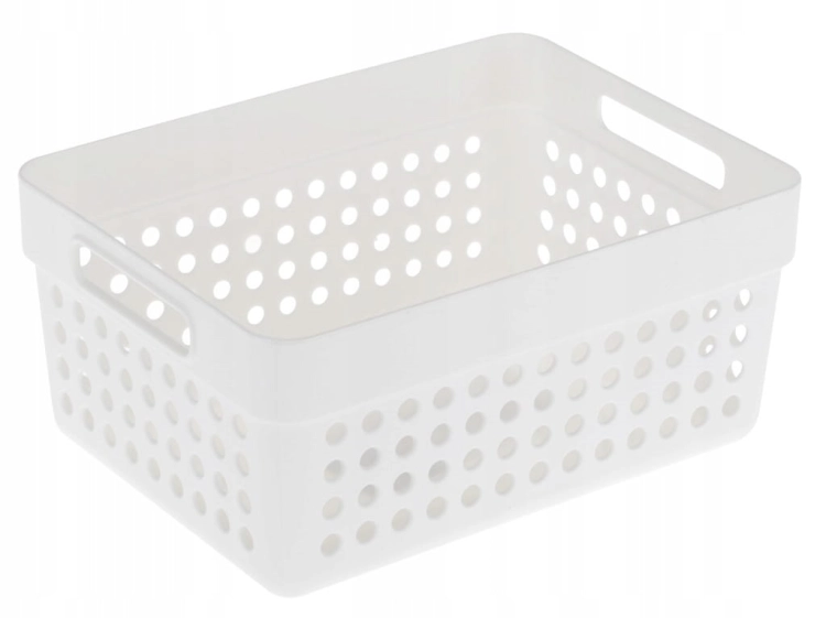 Kosz uniwersalny organizer tworzywo sztuczne biały 1250 ml