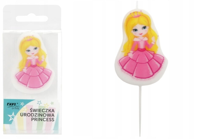 Świeczka urodzinowa księżniczka na tort