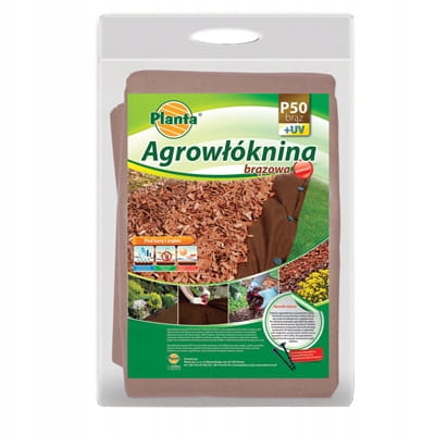 Agrowłóknina do ściółkowania brązowa 1,6x5m 50g