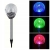 Lampka ogrodowa wbijana SOLARNA KULA szklana 8cm LED ZIMNA + RGB