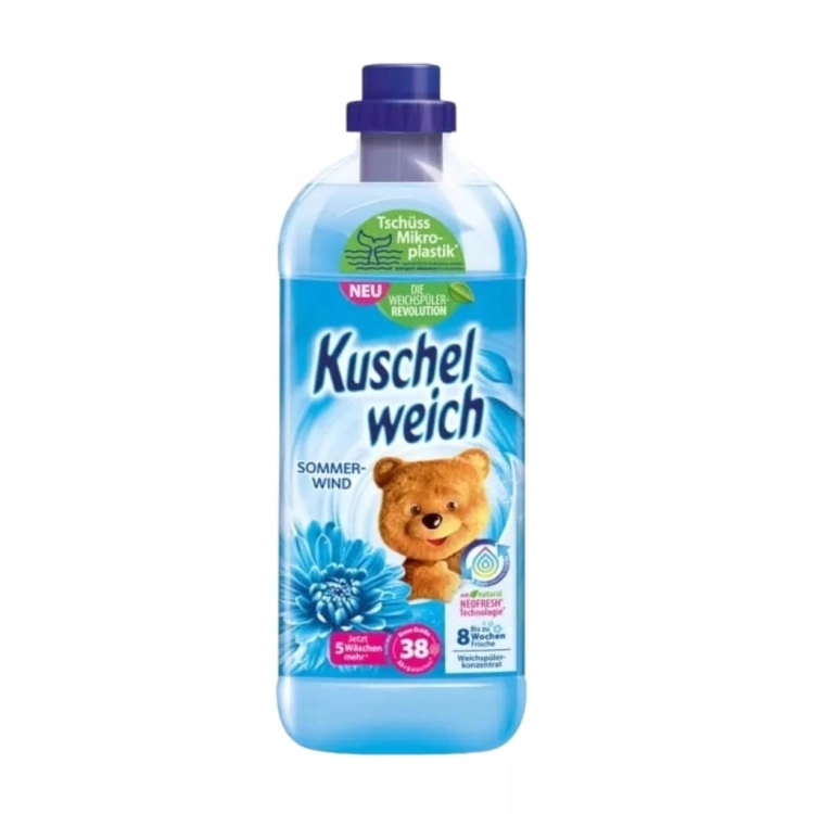 Kuschelweich Płyn do płukania Letni Wiatr 1L niebieski 38 prań