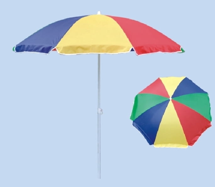 Parasol plażowy 7&7 Tęcza 160 cm wielokolorowy