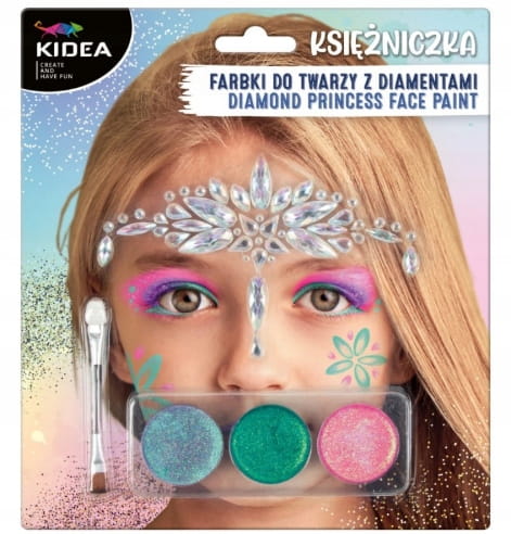 Farbki do do twarzy z diamencikami Kidea 1 szt.