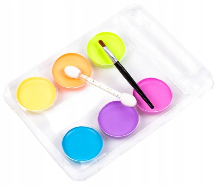 Farbki do malowania twarzy Farby do twarzy Kidea 6 szt.