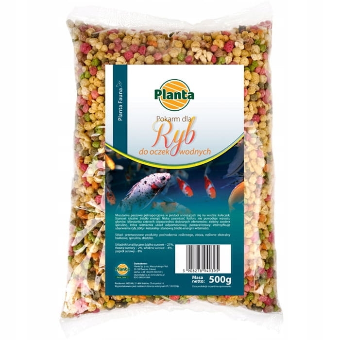 Pokarm dla ryb w oczku wodnym karma karp koi 0,5kg