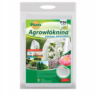 Agrowłóknina okryciowa (zimowa-wiosenna) biały 110 x 500 cm 50 g/m²