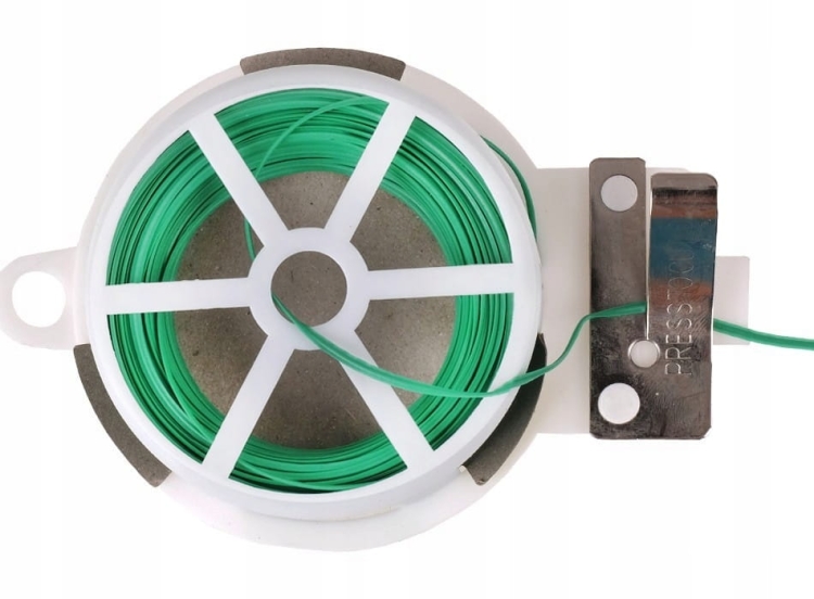 Drut drucik ogrodowy powlekany pcv 20m + obcinacz