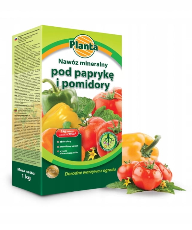 Nawóz pod pomidory i paprykę wieloskładnikowy Planta granulat 1 kg 1 l