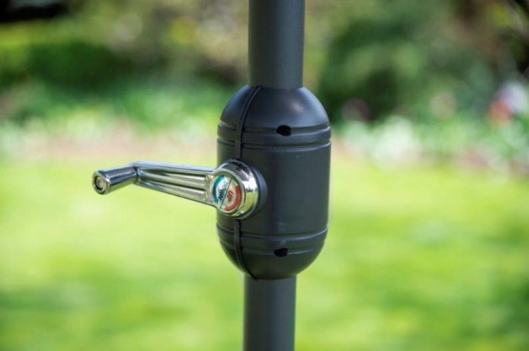 Parasol klasyczny Galicja szary 300 x 200 cm IBIZA