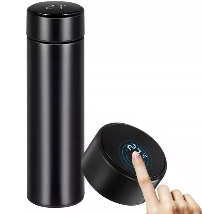 Kubek termiczny 500ml termos butelka bidon smart LED dotykowy ekran