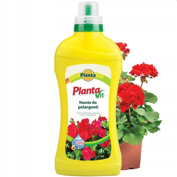 Nawóz do pelargonii wieloskładnikowy Planta płyn 1,1 kg 1 l