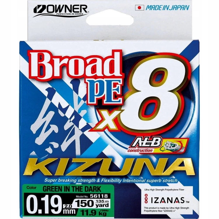 Plecionka Owner Kizuna Green 0,17 mm x 135 m