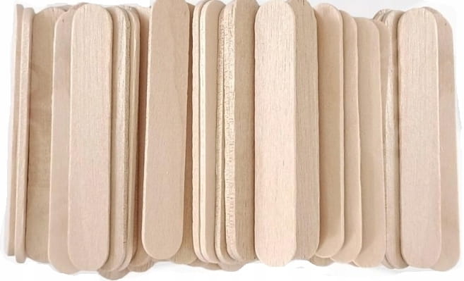 Patyczki drewniane do prac plastycznych Interdruk 65x10x2 mm 50 szt.