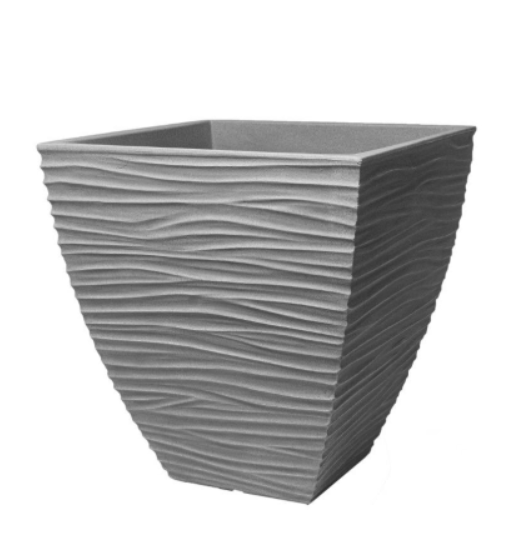 Doniczka kwadratowa Sand 40 L szara Verdenia