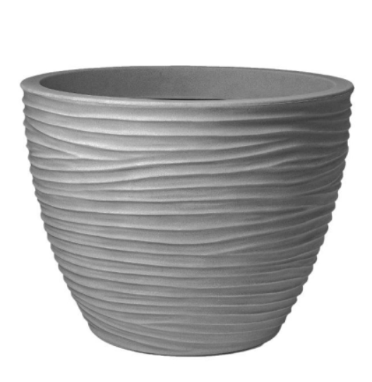 Doniczka okragła Sand 49 L szara Verdenia