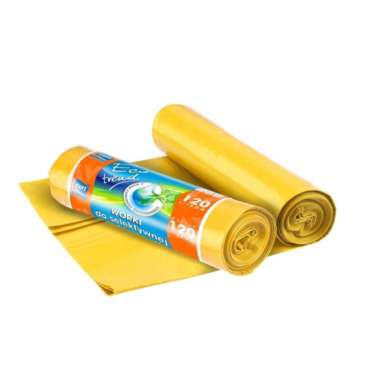 Worki na śmieci do plastiku Ravi eco bags 120l 10 szt.