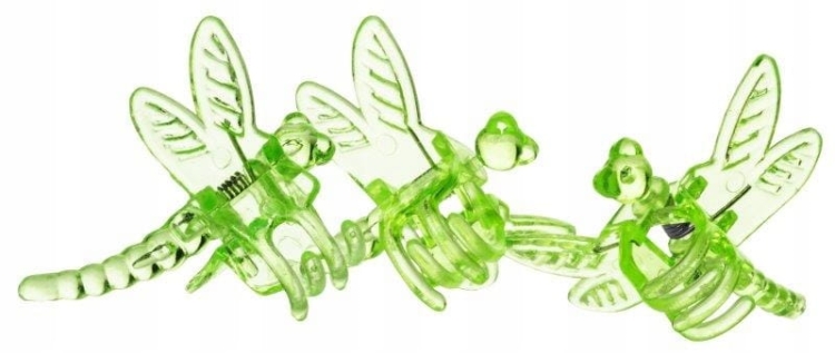 Klipsy do storczyka zielone VERDENIA 4szt.