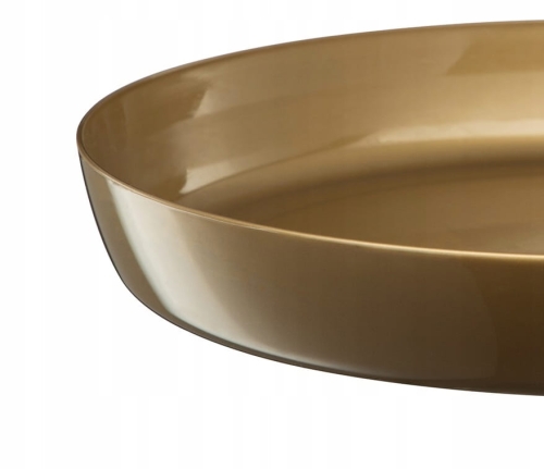 VERDENIA złota podstawka pod doniczkę Cristal 15,5 cm – elegancka ochrona powierzchni