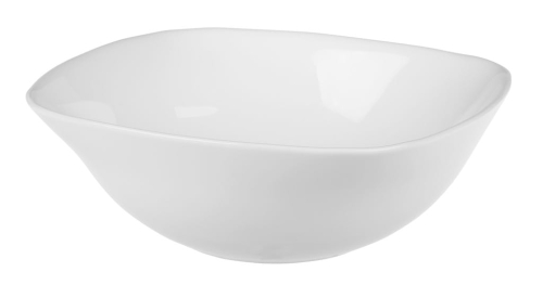 Salaterka / półmisek QUADRO 16,5 cm – elegancka miska ze szkła w białym kolorze