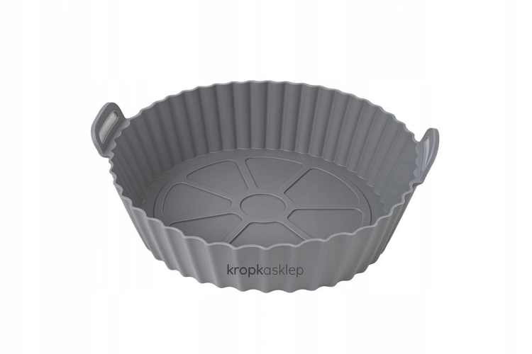 Wkład silikonowy do Airfryera 20 cm szary. Odporny do 220°C Ekologiczny