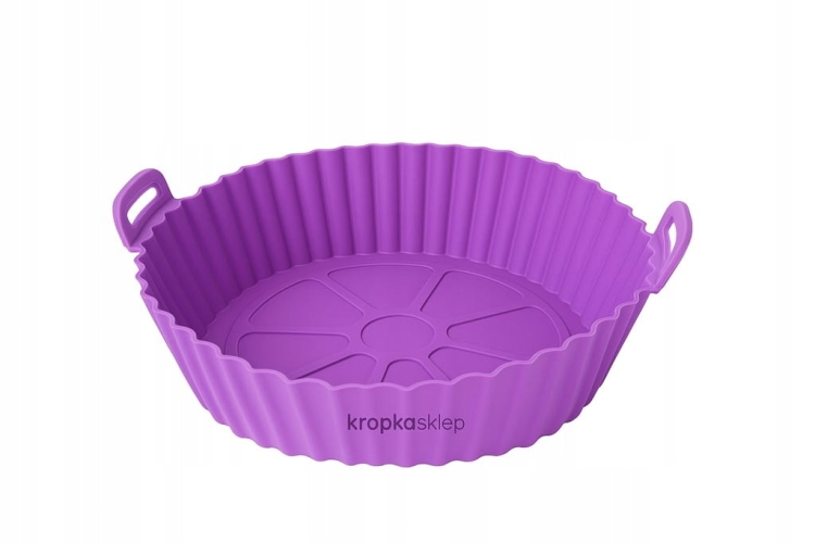 Wkład silikonowy do Airfryera 20 cm fioletowy. Odporny do 220°C Ekologiczny