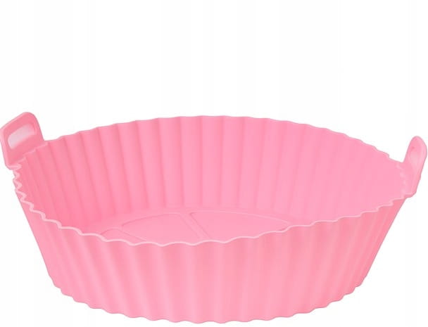 Wkład silikonowy do Airfryera 20 cm różowy. Odporny do 220°C Ekologiczny