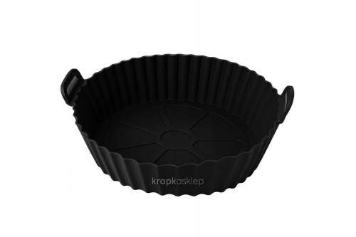 Silikonowy Wkład do Airfryera 16 cm Czarny – Odporny do 220°C | Ekologiczny