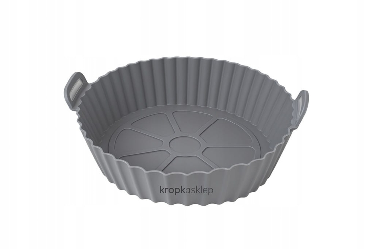 Silikonowy Wkład do Airfryera 16 cm Szary – Odporny do 220°C | Ekologiczny