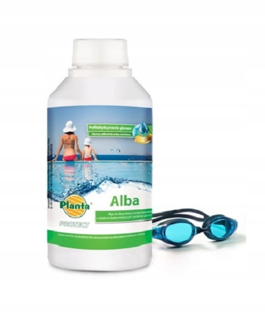 Płyn do dezynfekcji wody basenowej ALBA 1 kg – bezchlorowy środek bakteriobójczy i przeciwglonowy
