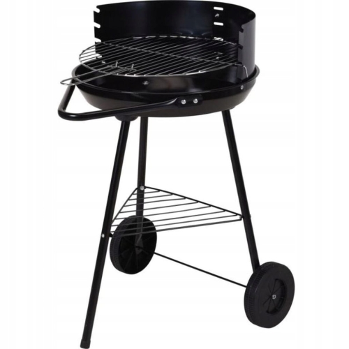 Grill ogrodowy Andaluzja 37 cm – stal nierdzewna, regulowany ruszt, mobilny BBQ Line