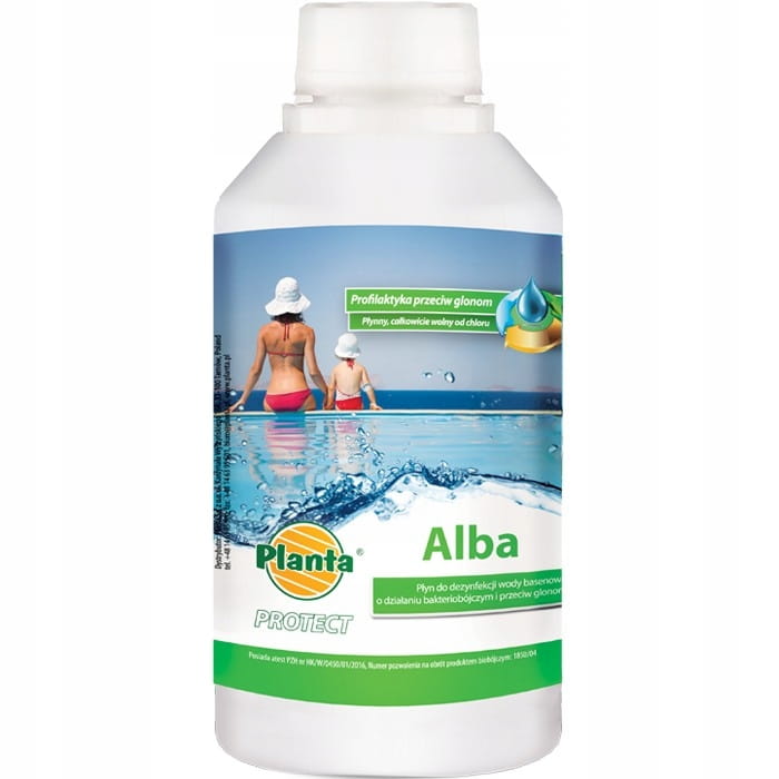 Płyn do dezynfekcji wody basenowej ALBA 0,5 kg – skuteczna ochrona bez chloru